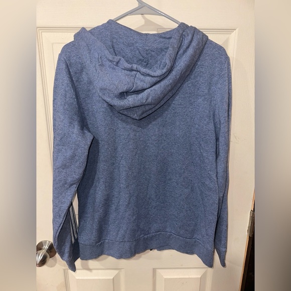 Adidas Blue Zip-Up Hoodie - Picture 2 of 2